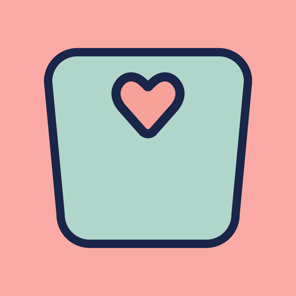 HerWeigh app icon